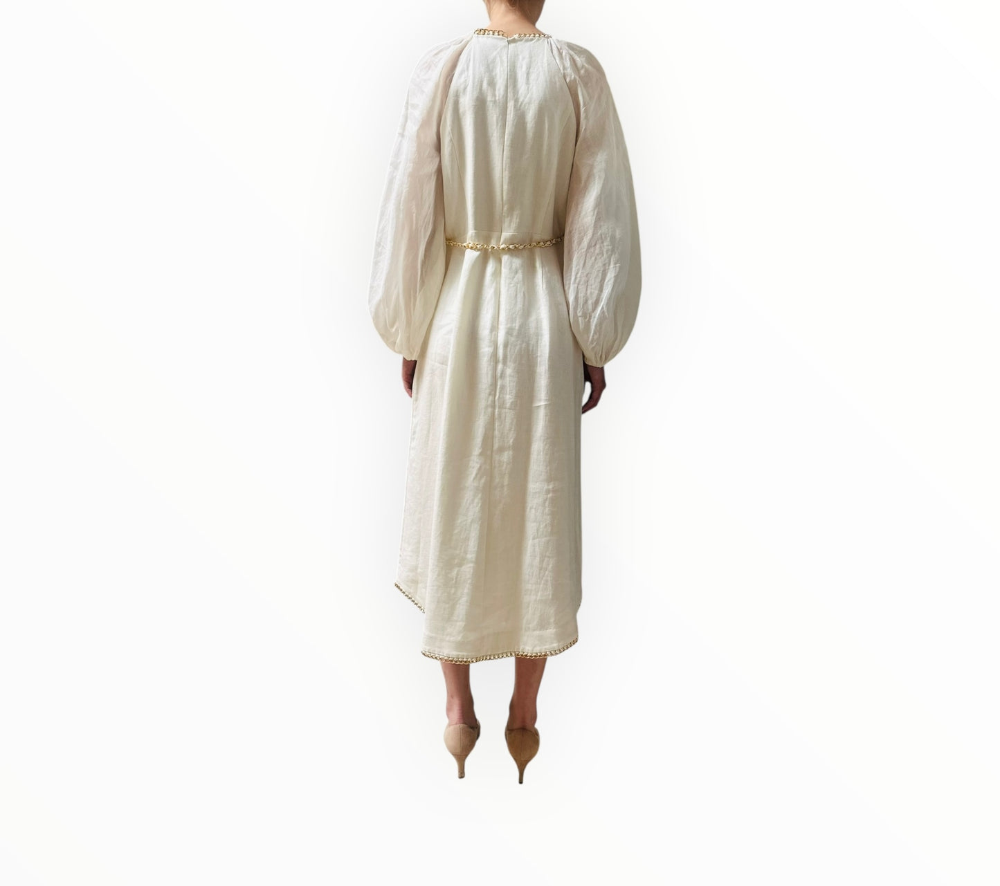 Zimmermann Rouleau Chain Maxi Dress - White - Size 2