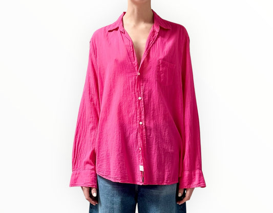 Frank & Eileen Cotton  Shirt - Pink - Size L