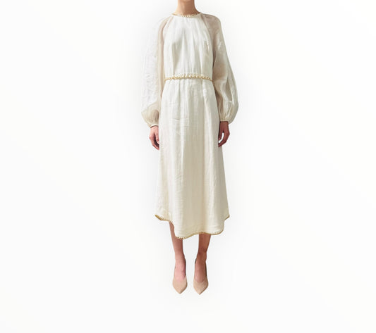 Zimmermann Rouleau Chain Maxi Dress - White - Size 2