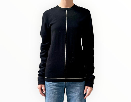 Bassike Classic Knit - Black/White - Size 1