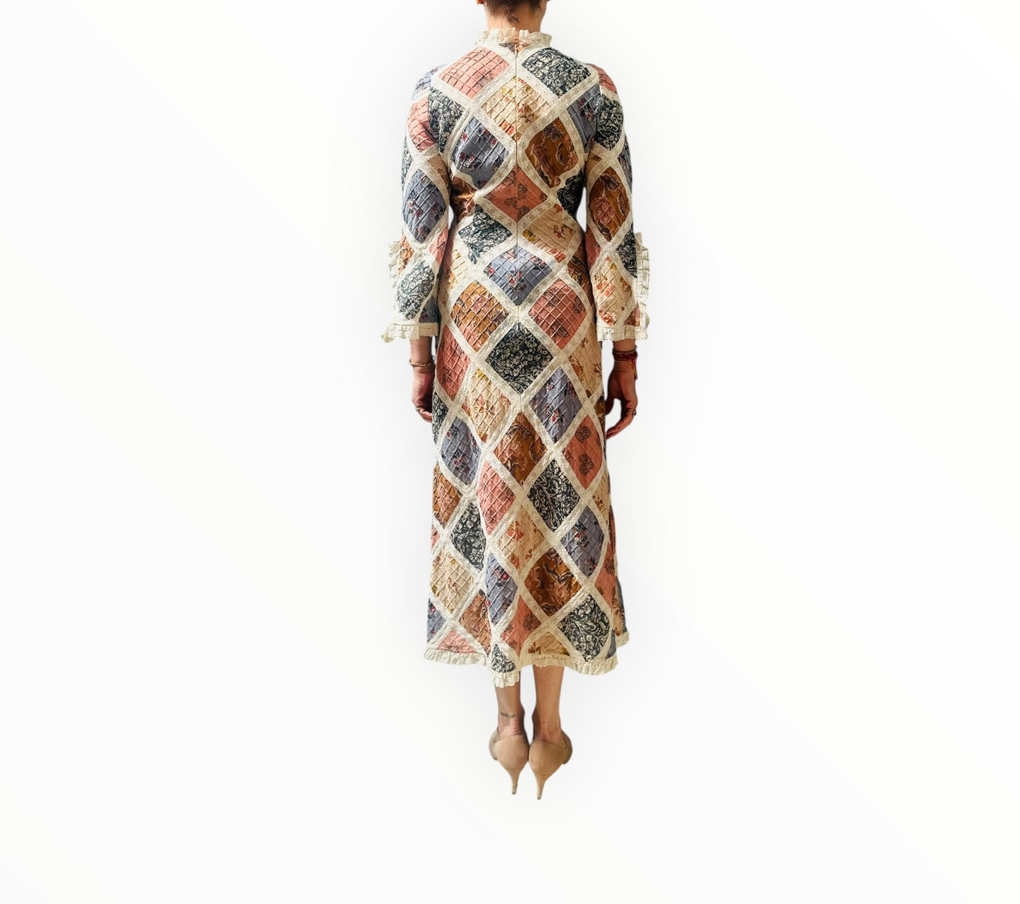 Zimmermann Tallow Lace Trim Midi Dress -  Multi - Size 1