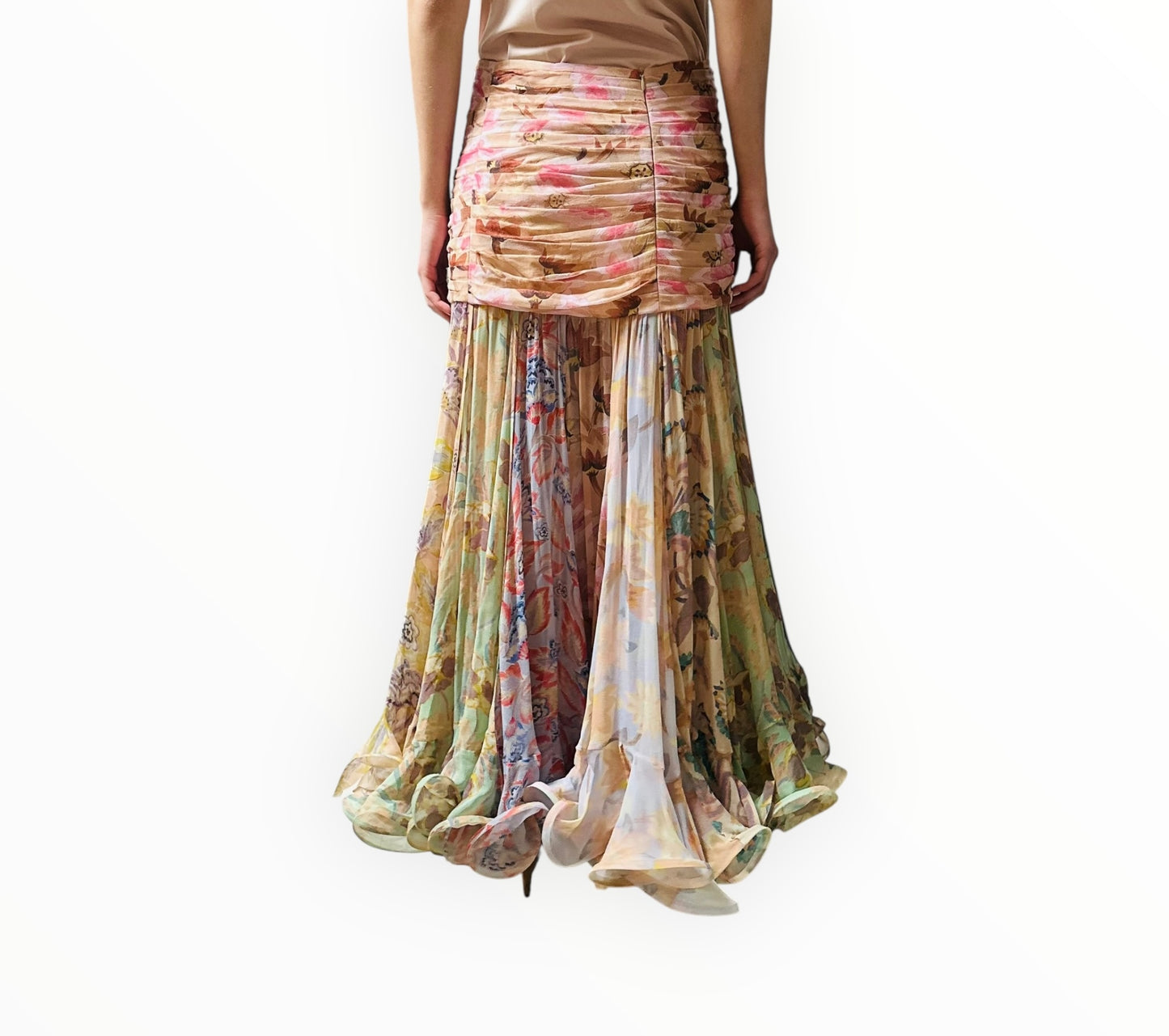 Zimmermann Eden Flounce Skirt - Multi - Size 3