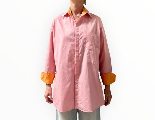 Bassike Double Pocket Shirt - Pink - Size 1