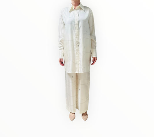 Rohe Spring Pant + Shirt - White - Size 34