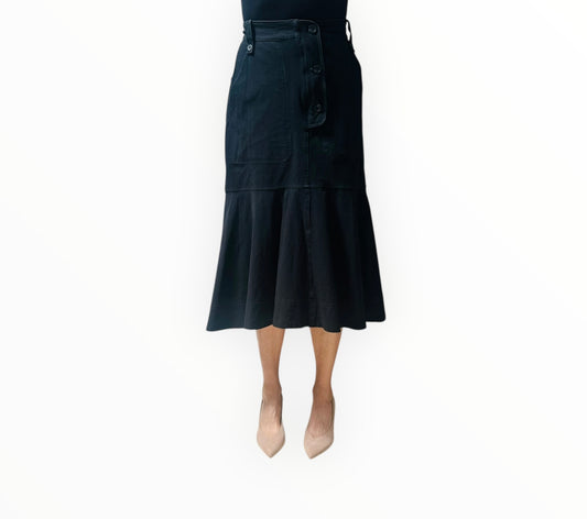 Lee Mathews Patch Pocket Skirt - Black - Size 1