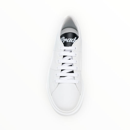 Prada Tonal Logo Sneakers - White - Size 39